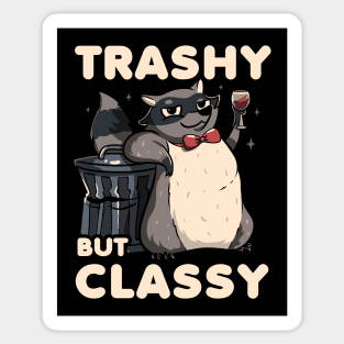 Trashy But Classy Fancy Raccoon by Tobe Fonseca Sticker